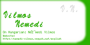 vilmos nemedi business card